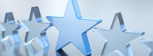 clear blue glass star awards
