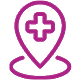 travel contract icon of map marker